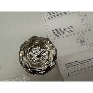 Crystal Style Door Knob, Privacy Door Knobs for Bedroom and Bathroom A8